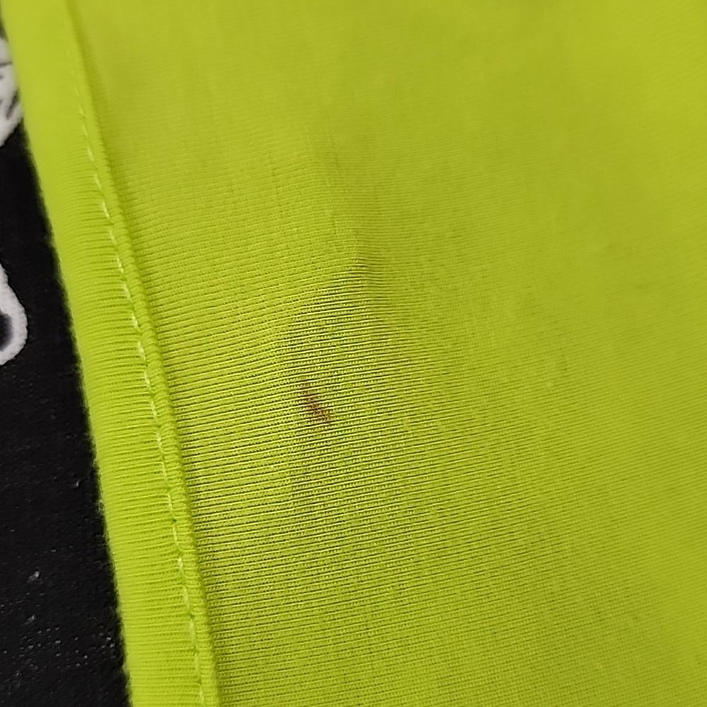 Bebe Neon Green And Teal Ruched Maxi Dress S - Picture 10 of 10